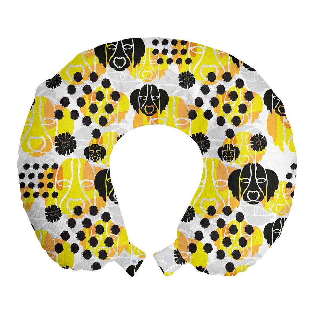 ABAKUHAUS Modern Travel Pillow Neck Support, пунктирный рисунок Dog Lover, пенопластовый дорожный предмет для самолета и автомобиля, 30x30 см, желтый, светло-серый и персиковый
ABAKUHAUS Modern Travel Pillow Neck Support, пунктирный рисунок Dog Lover, пенопластовый дорожный предмет для самолета и автомобиля, 30x30 см, желтый, светло-серый и персиковый
