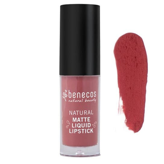 Натуральная матовая жидкая губная помада, романтика палисандра Benecos
Натуральная матовая жидкая губная помада, романтика палисандра Benecos