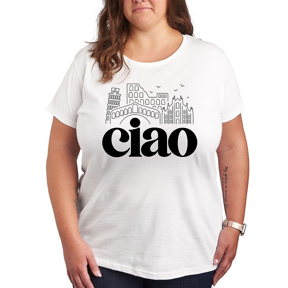 Футболка Missy Plus Size Ciao Italy Landmarks с графическим рисунком Licensed Character, белый
Футболка Missy Plus Size Ciao Italy Landmarks с графическим рисунком Licensed Character, белый