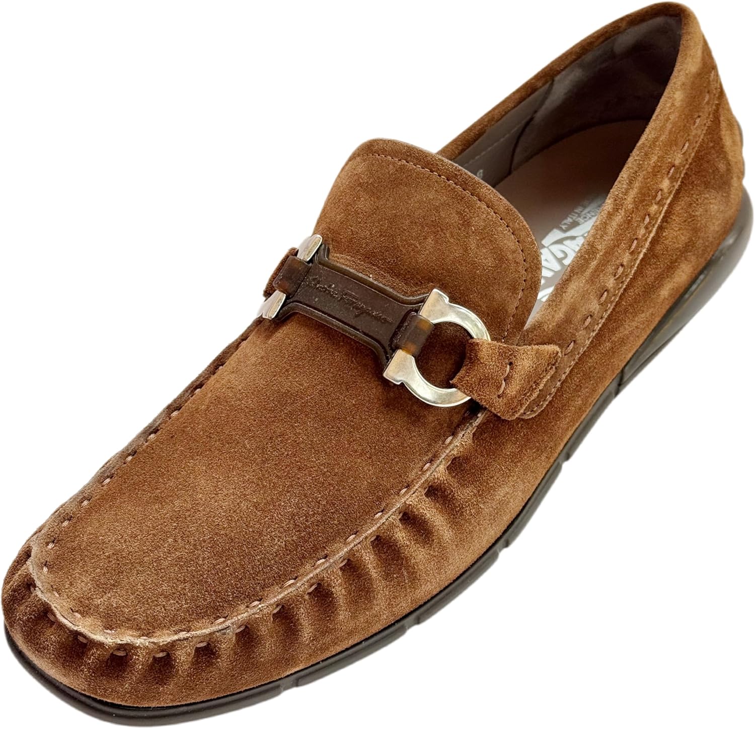 Мужские лоферы Ferragamo TASBY среднего размера из коричневой замши с кожи Gancini (Salvatore)
Мужские лоферы Ferragamo TASBY среднего размера из коричневой замши с кожи Gancini (Salvatore)