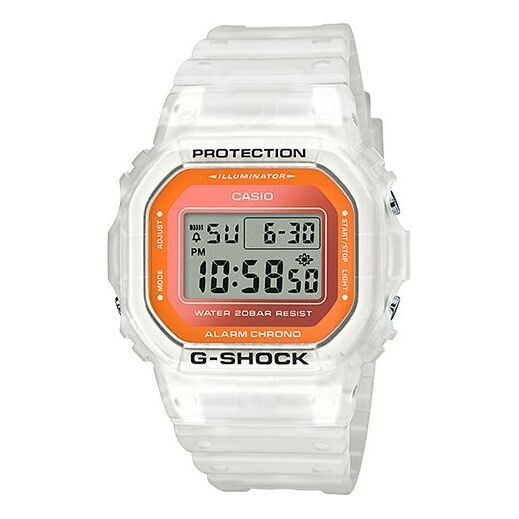 Часы Casio G-Shock «Skeleton Series», арт. DW-5600LS-7, белый/оранжевый
Часы Casio G-Shock «Skeleton Series», арт. DW-5600LS-7, белый/оранжевый