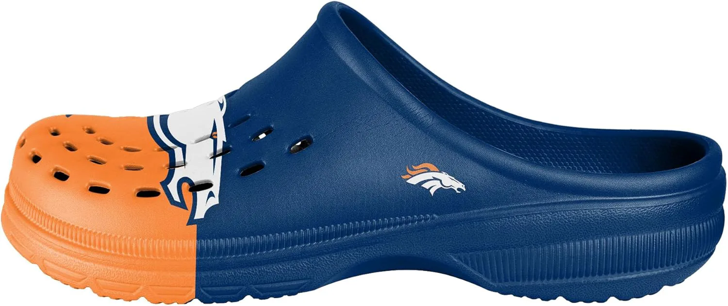 Мужские сабо FOCO NFL с крупным логотипом команды, удобные водонепроницаемые слипоны
Мужские сабо FOCO NFL с крупным логотипом команды, удобные водонепроницаемые слипоны