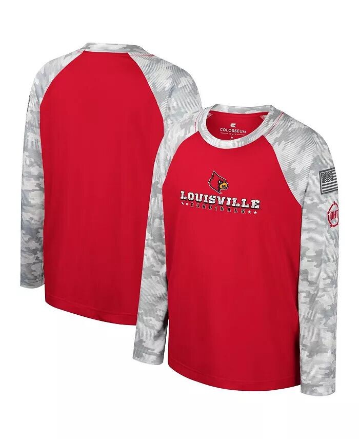 Футболка с длинным рукавом в стиле милитари с принтом «Big Boys Red, Camo Louisville Cardinals OHT» с принтом «Apreciation Dark Star» и кроем реглан Colosseum
Футболка с длинным рукавом в стиле милитари с принтом «Big Boys Red, Camo Louisville Cardinals OHT» с принтом «Apreciation Dark Star» и кроем реглан Colosseum