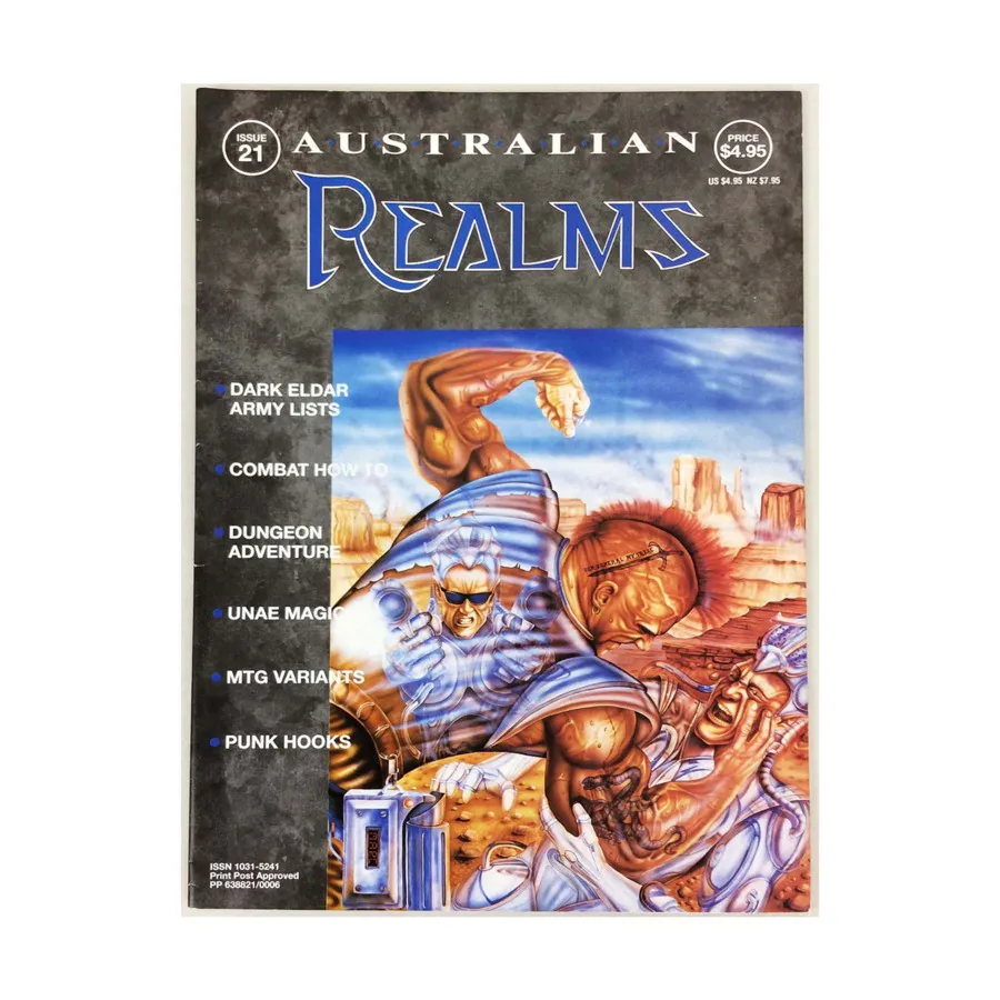Журнал #21 "Punk Hooks, MTG Variants, Dungeon Adventure", Australian Realms Magazine
Журнал #21 "Punk Hooks, MTG Variants, Dungeon Adventure", Australian Realms Magazine