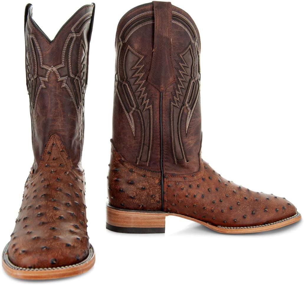 Мужские ковбойские сапоги Soto Boots с экзотическим принтом страуса Out of the Wild, мужские ковбойские сапоги с экзотическим принтом, вестерн сапоги для мужчин H50031, Cognac
Мужские ковбойские сапоги Soto Boots с экзотическим принтом страуса Out of the Wild, мужские ковбойские сапоги с экзотическим принтом, вестерн сапоги для мужчин H50031, Cognac