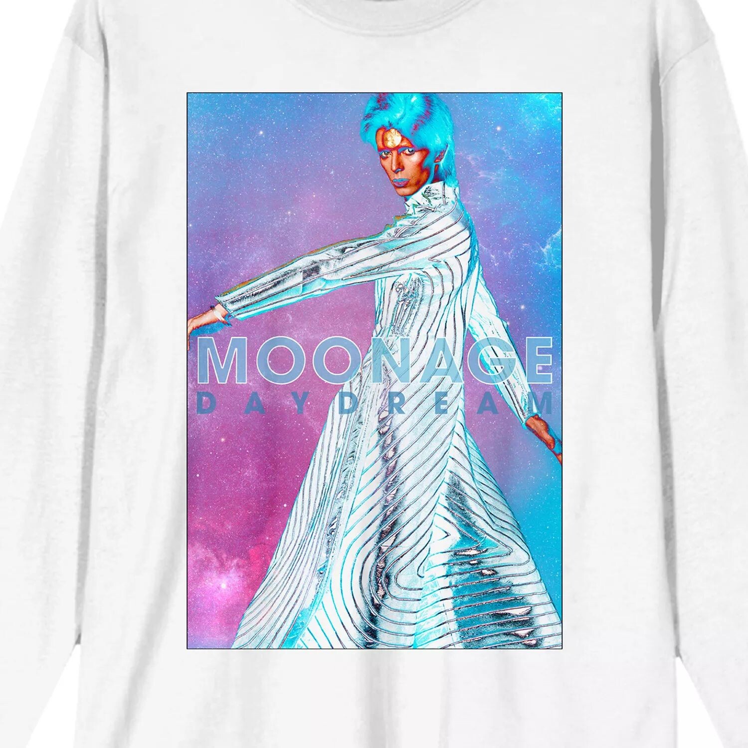Мужская футболка с цветным дымчатым рисунком David Bowie Moonage Daydream Licensed Character
Мужская футболка с цветным дымчатым рисунком David Bowie Moonage Daydream Licensed Character