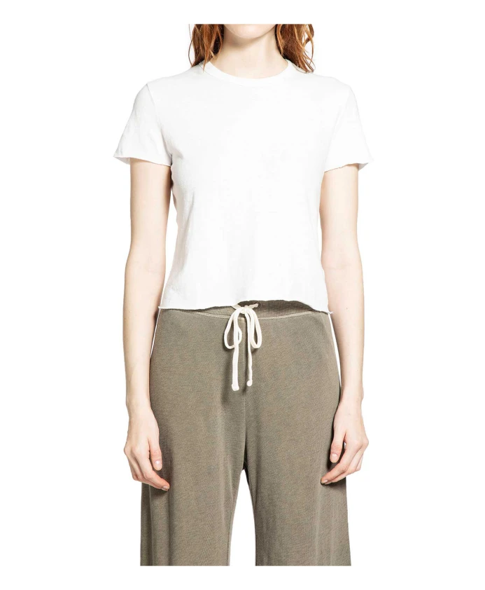 Белая хлопковая трикотажная футболка, усаженная в размерах. James Perse, белый
Белая хлопковая трикотажная футболка, усаженная в размерах. James Perse, белый