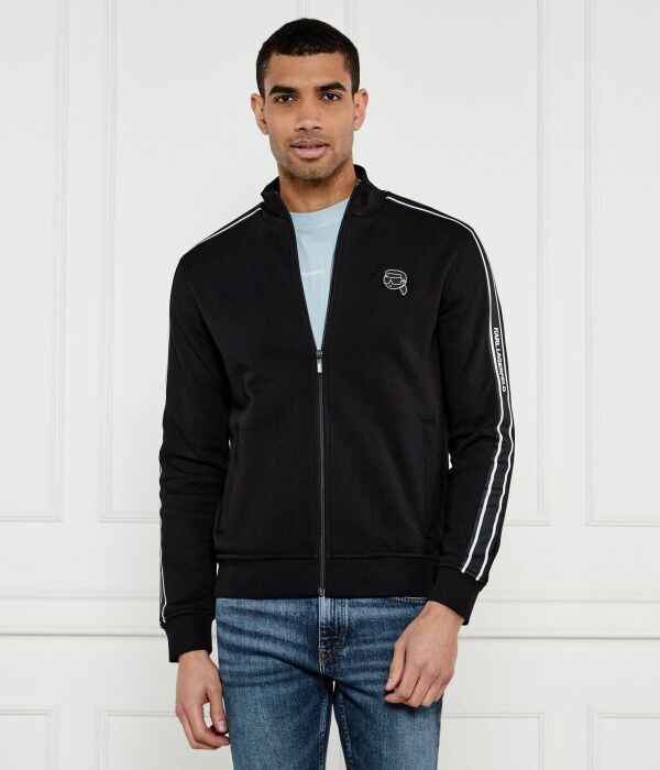 Толстовка Karl Lagerfeld с полосами на рукавах, черный / белый
Толстовка Karl Lagerfeld с полосами на рукавах, черный / белый