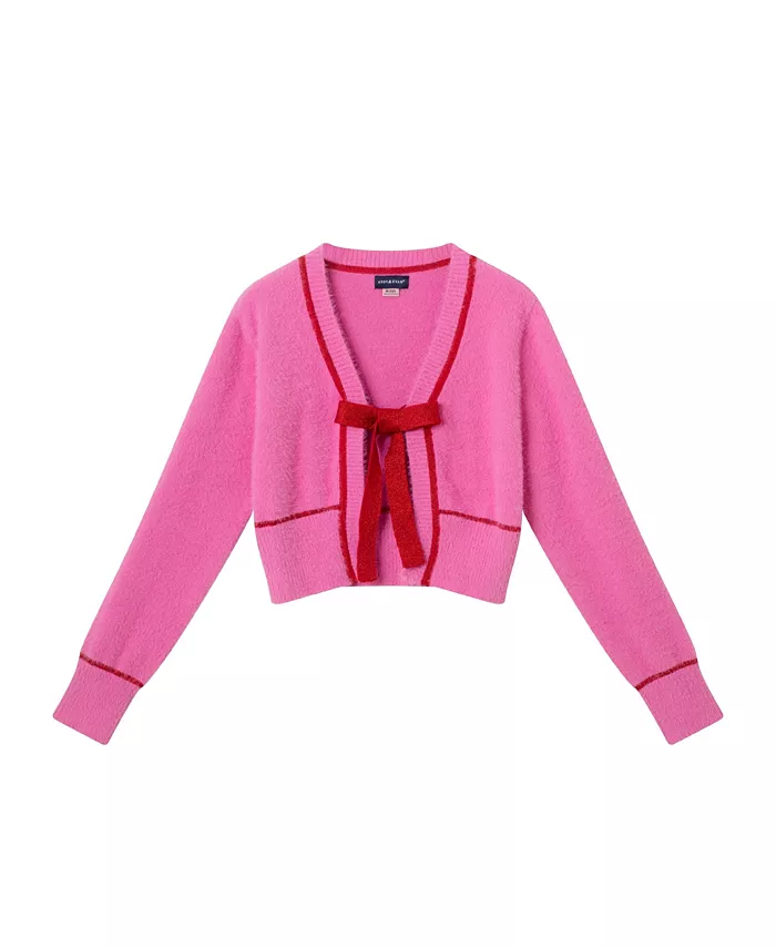 Детский розовый кардиган с ресничками и красным атласным бантом для девочек Andy & Evan
Детский розовый кардиган с ресничками и красным атласным бантом для девочек Andy & Evan