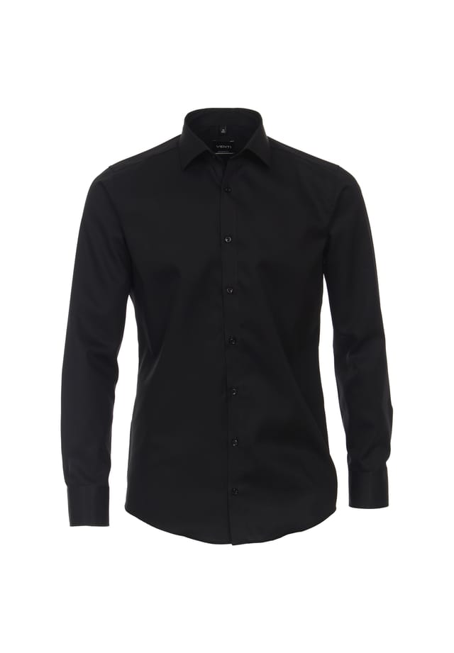 Рубашка делового покроя с удлиненными рукавами длина 69 см однотонная современный крой Venti, черный
Рубашка делового покроя с удлиненными рукавами длина 69 см однотонная современный крой Venti, черный