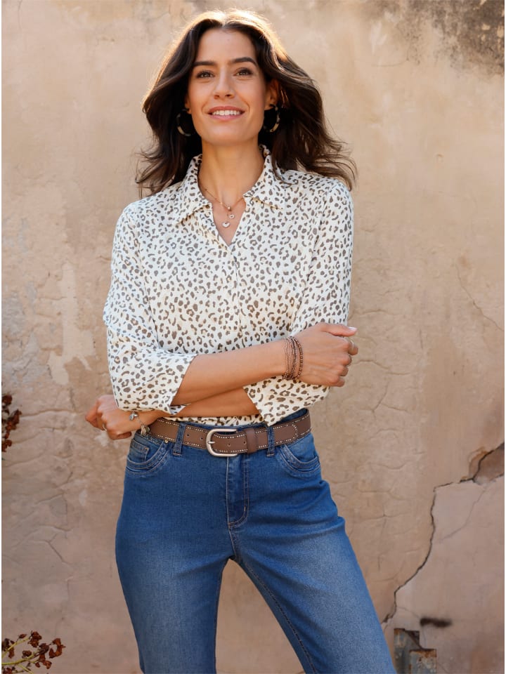 Рубашка поло с принтом экрю-тауп WITT WEIDEN
Рубашка поло с принтом экрю-тауп WITT WEIDEN