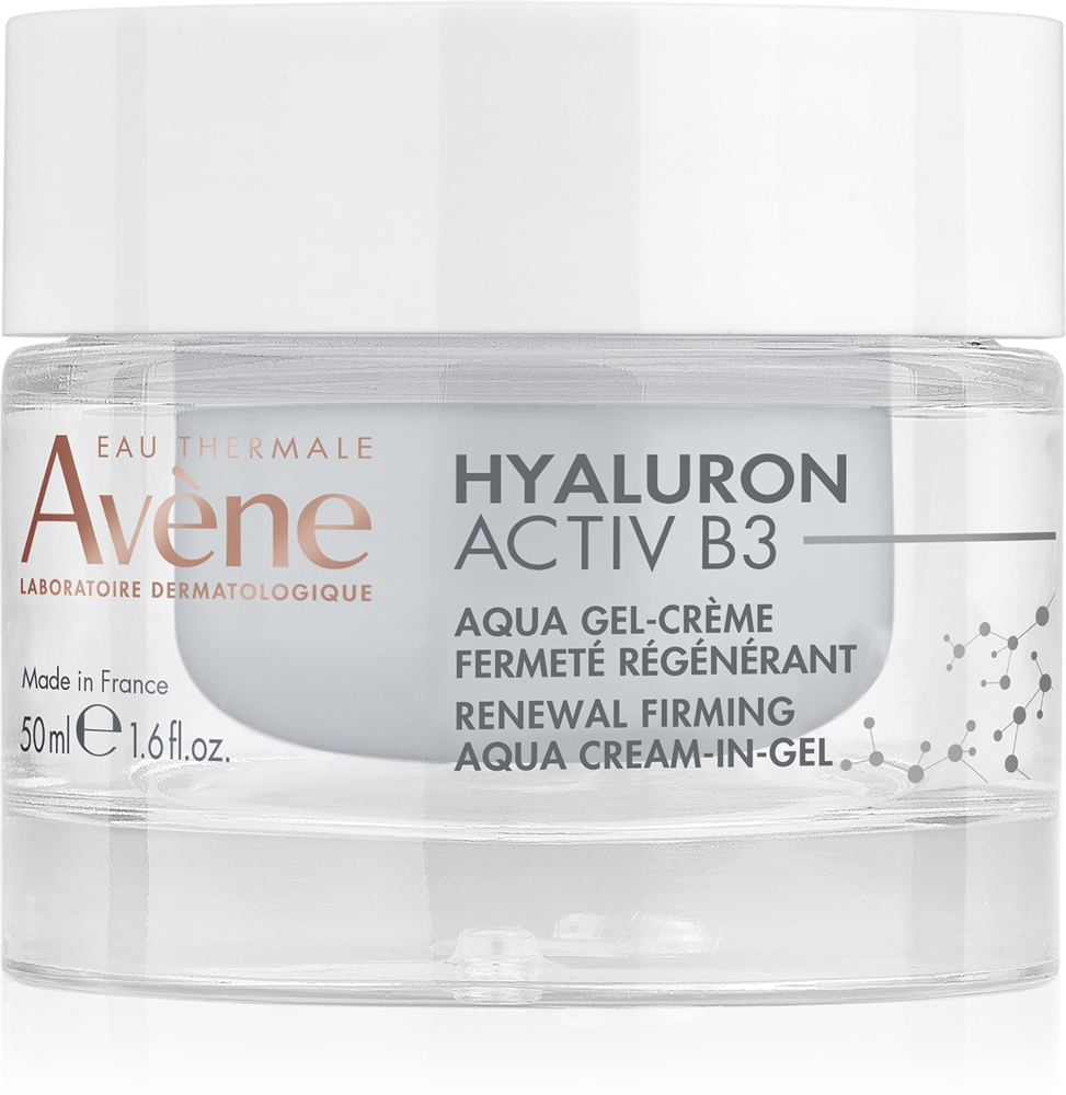 Hyaluron activ b3 refreshing firming aqua cream-in-gel moisturizing gel cream skin barrier restore Avène, 50 мл
Hyaluron activ b3 refreshing firming aqua cream-in-gel moisturizing gel cream skin barrier restore Avène, 50 мл