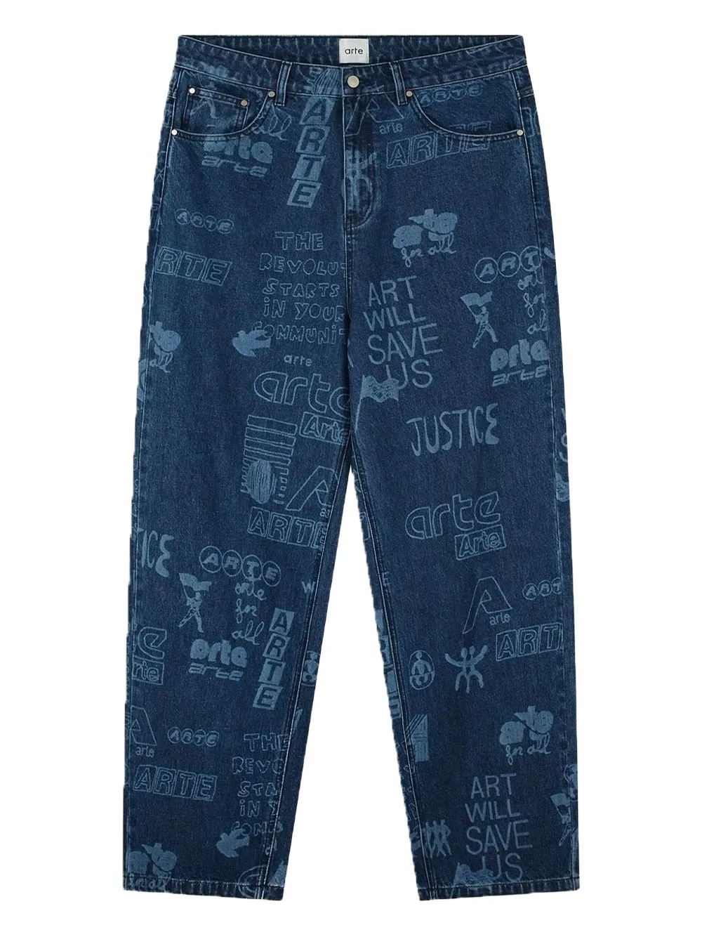 Джинсы с принтом граффити Arte Antwerp, синий
Джинсы с принтом граффити Arte Antwerp, синий