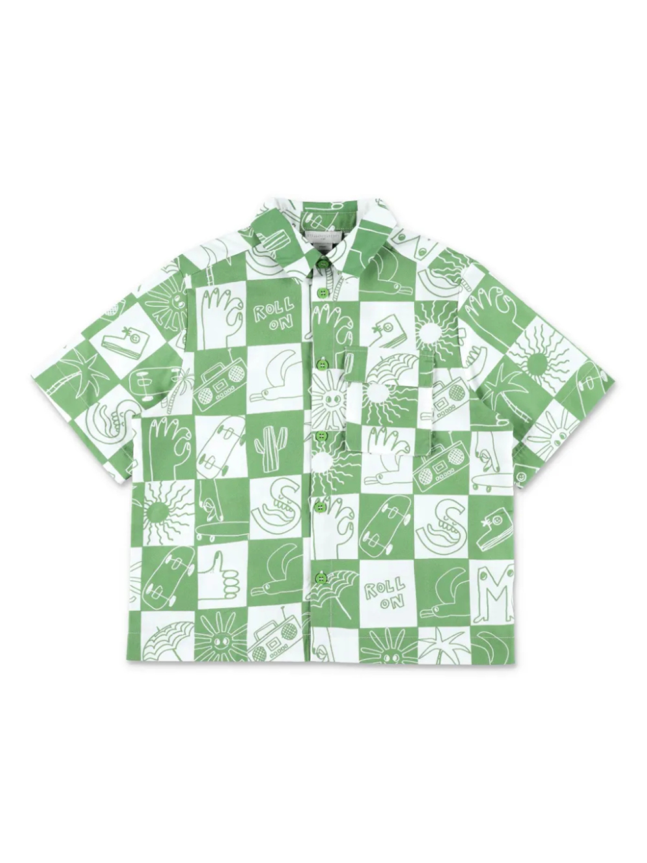 Детская хлопковая рубашка Stella McCartney Stella McCartney Kids, зеленый
Детская хлопковая рубашка Stella McCartney Stella McCartney Kids, зеленый