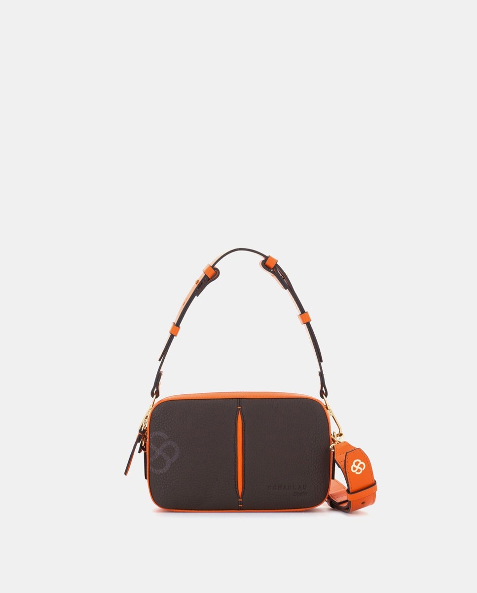 Коричневая кожаная многопозиционная сумка через плечо Scharlau, коричневый
Коричневая кожаная многопозиционная сумка через плечо Scharlau, коричневый