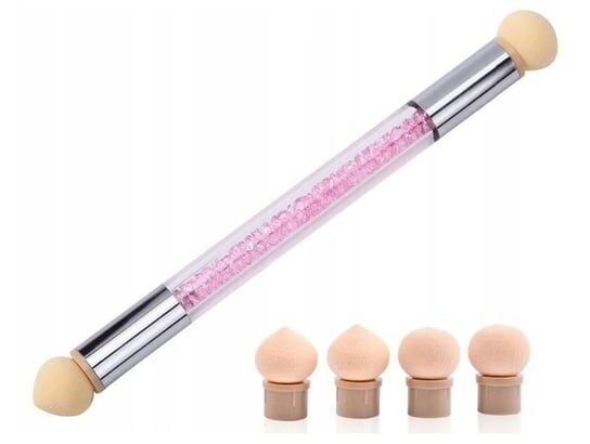 Двусторонний спонж-аппликатор для пудры омбре Deni Carte
Двусторонний спонж-аппликатор для пудры омбре Deni Carte