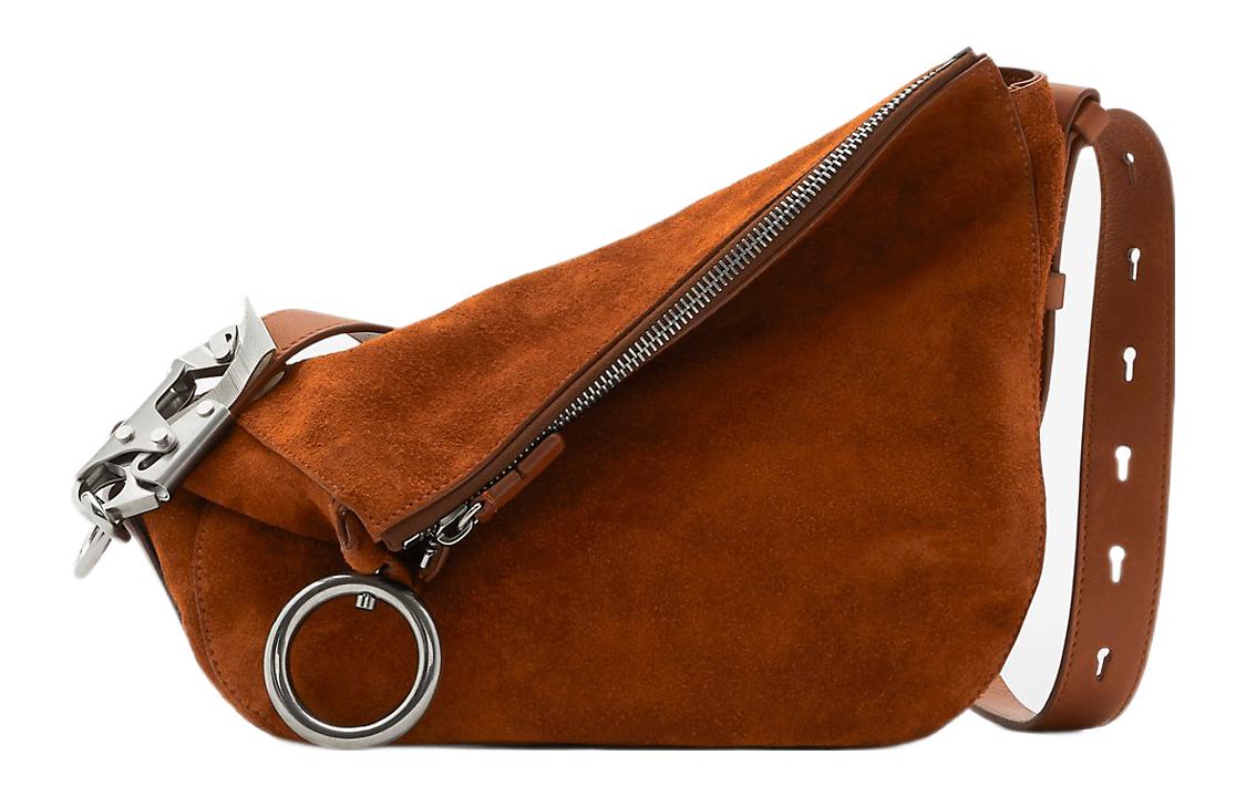 Сумка через плечо из замши телячьей кожи, маленькая женская сумка кроссбоди теплого кофейного оттенка Burberry
Сумка через плечо из замши телячьей кожи, маленькая женская сумка кроссбоди теплого кофейного оттенка Burberry