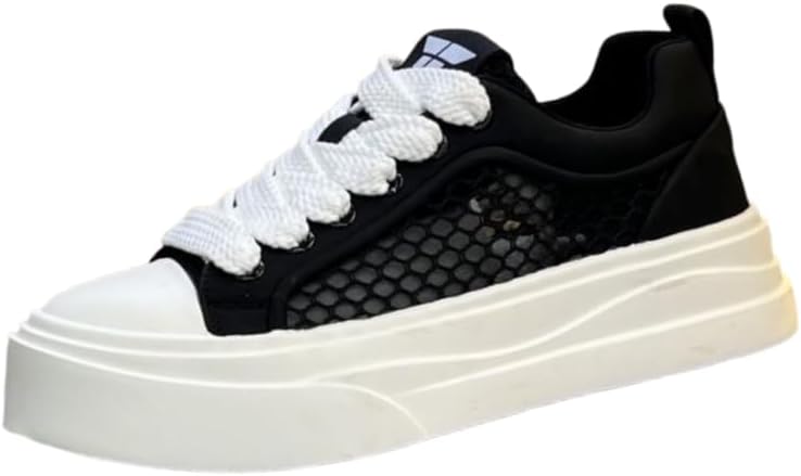 Мужские повседневные спортивные кроссовки - толстая подошва, модный комфорт, идеально подходят для повседневной и уличной носки Hoalox, черный
Мужские повседневные спортивные кроссовки - толстая подошва, модный комфорт, идеально подходят для повседневной и уличной носки Hoalox, черный