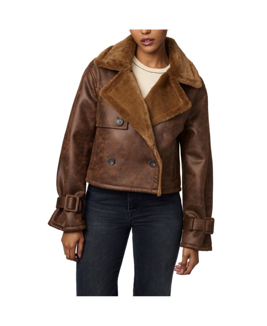 Женская укороченная куртка из искусственной овчины Bernardo, Espresso
Женская укороченная куртка из искусственной овчины Bernardo, Espresso