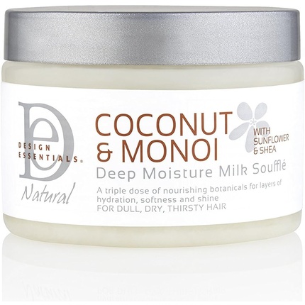 Глубоко увлажняющее молочное суфле для тусклых, сухих и обезвоженных волос Design Essentials
Глубоко увлажняющее молочное суфле для тусклых, сухих и обезвоженных волос Design Essentials