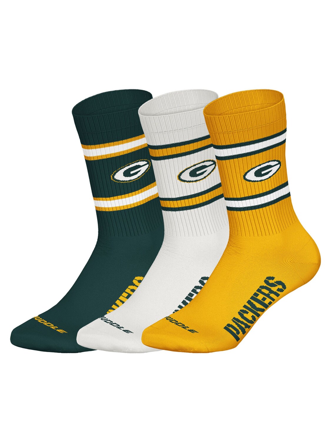 Huddle Носки 'NFL Green Bay Packers Crew' в цвете желтый, зеленый, белый
Huddle Носки 'NFL Green Bay Packers Crew' в цвете желтый, зеленый, белый