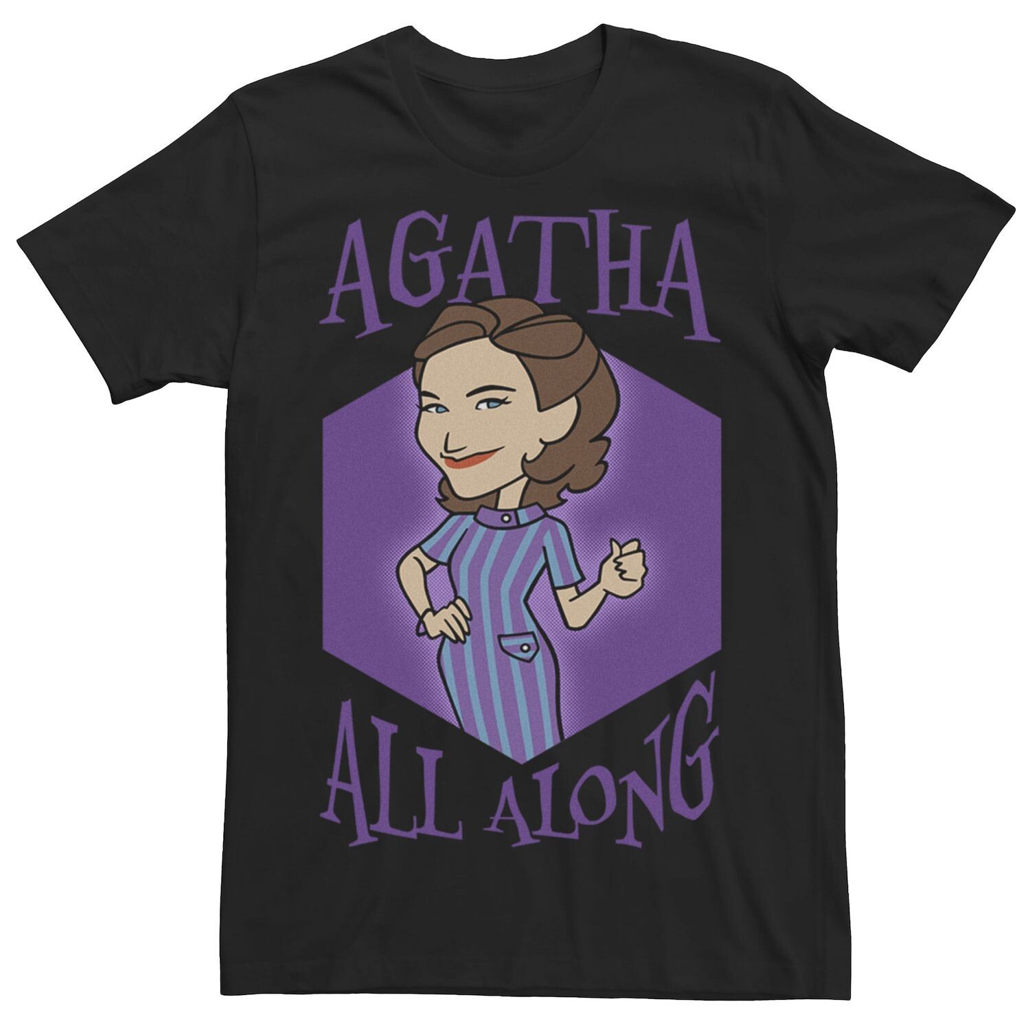 Мужская фиолетовая футболка с портретом Marvel WandaVision Agatha All Along Licensed Character, Фиолетовый, Мужская фиолетовая футболка с портретом Marvel WandaVision Agatha All Along Licensed Character
Мужская фиолетовая футболка с портретом Marvel WandaVision Agatha All Along Licensed Character, Фиолетовый, Мужская фиолетовая футболка с портретом Marvel WandaVision Agatha All Along Licensed Character