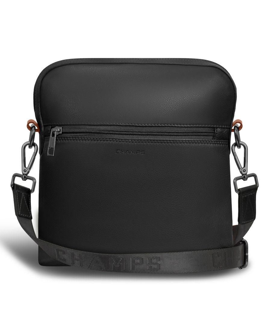 Сумка через плечо из кожи оникса CHAMPS, черный
Сумка через плечо из кожи оникса CHAMPS, черный