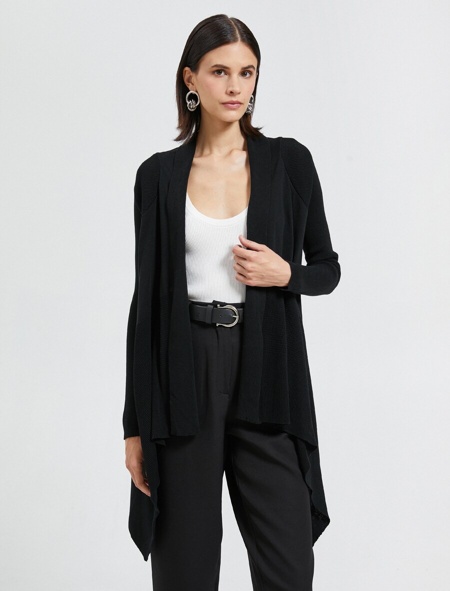 Вязаный кардиган Koton, черный
Вязаный кардиган Koton, черный