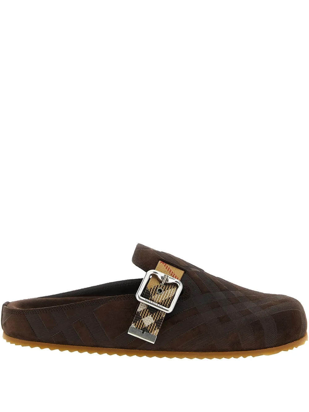 Мюли с клетчатым узором и пряжками BURBERRY, коричневый
Мюли с клетчатым узором и пряжками BURBERRY, коричневый