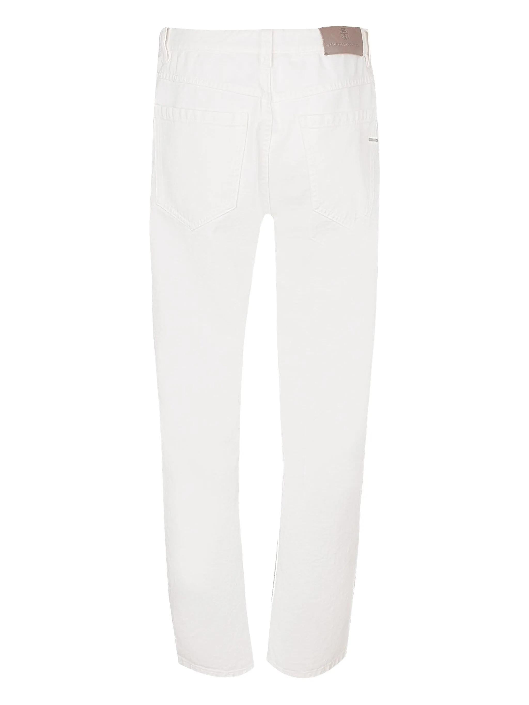 Брюки с отделкой из Монили Brunello Cucinelli, белый
Брюки с отделкой из Монили Brunello Cucinelli, белый