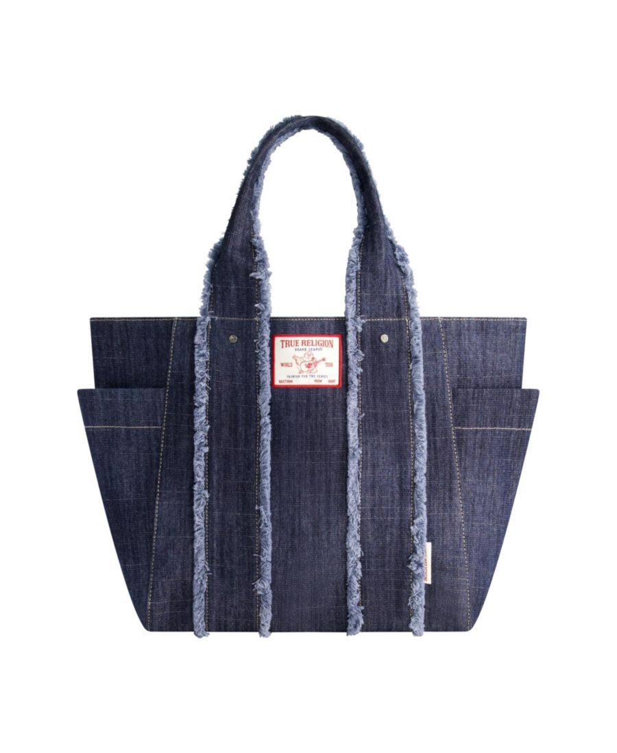 Сумка-тоут из однотонного джинсового материала с потертой ручкой True Religion, Dark denim
Сумка-тоут из однотонного джинсового материала с потертой ручкой True Religion, Dark denim