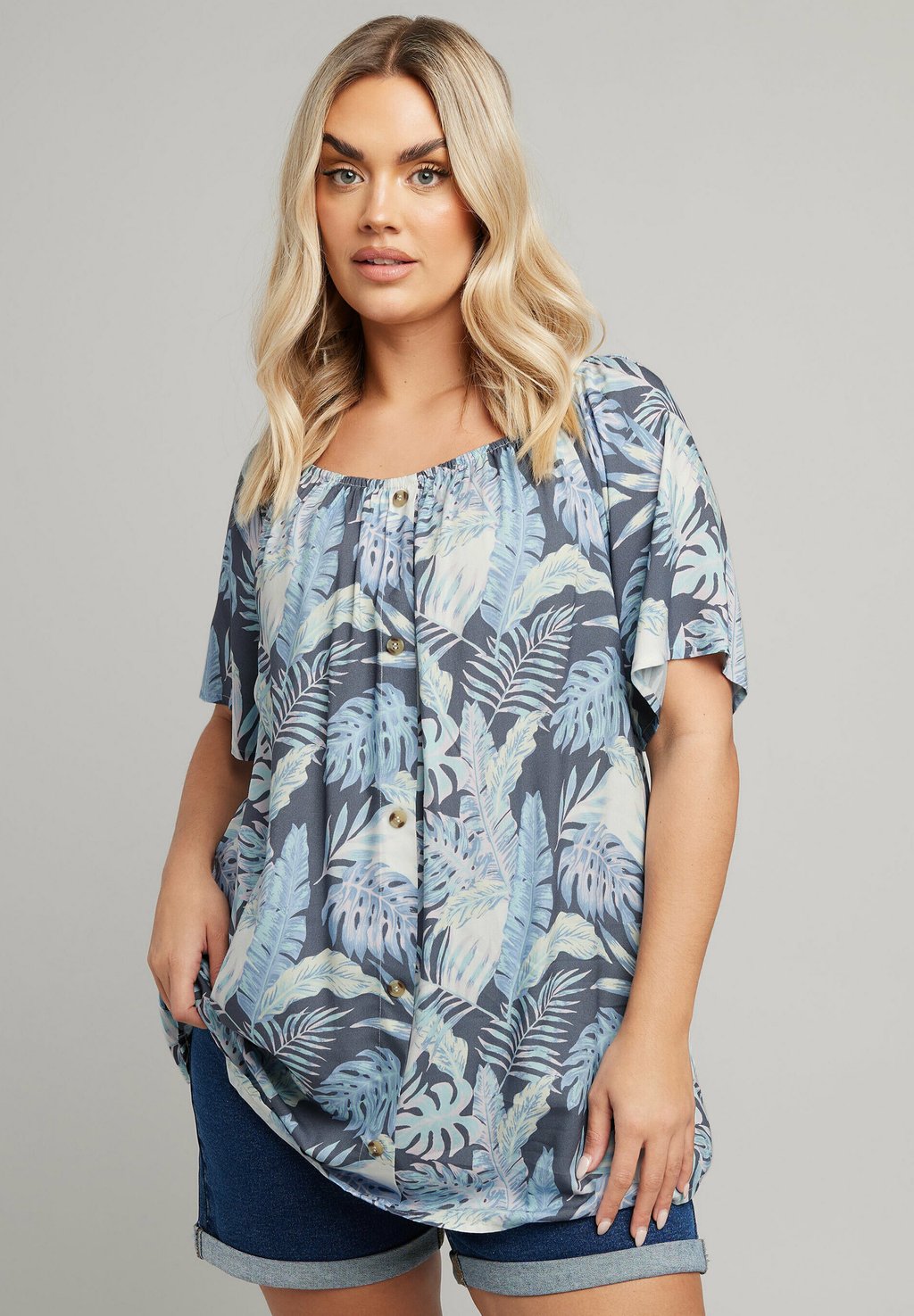 Блуза Yours Clothing, синий
Блуза Yours Clothing, синий