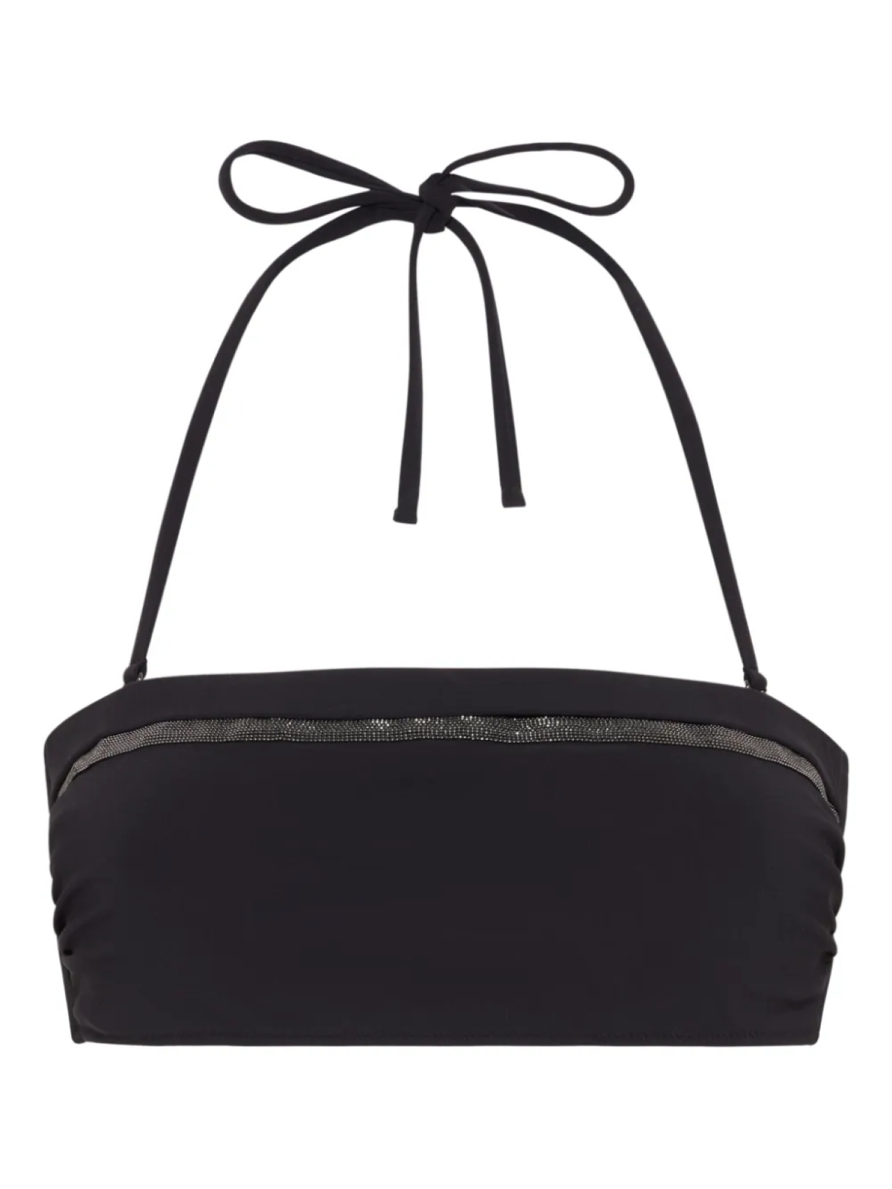 Лиф бикини Brunello Cucinelli Monili с цепочкой, черный
Лиф бикини Brunello Cucinelli Monili с цепочкой, черный