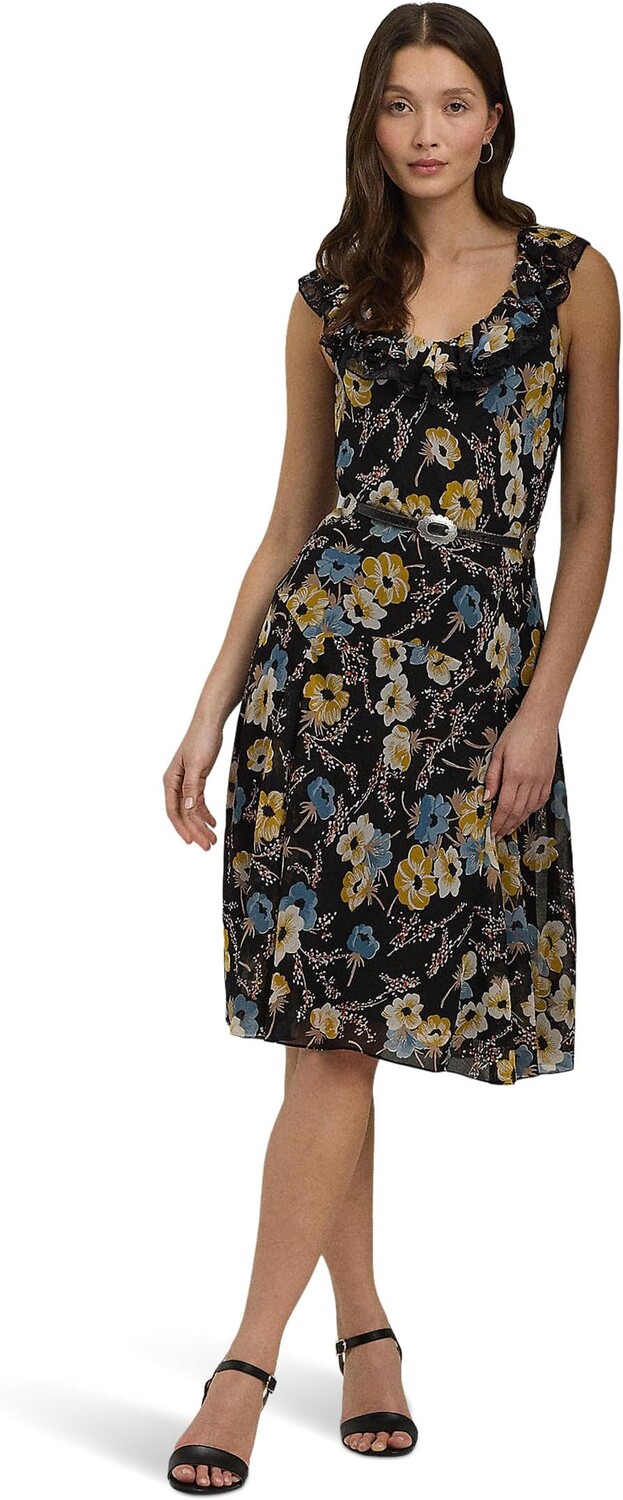Платье Lauren Ralph Lauren Floral Belted Crinkle Georgette Dress, цвет Black Multi 1
Платье Lauren Ralph Lauren Floral Belted Crinkle Georgette Dress, цвет Black Multi 1