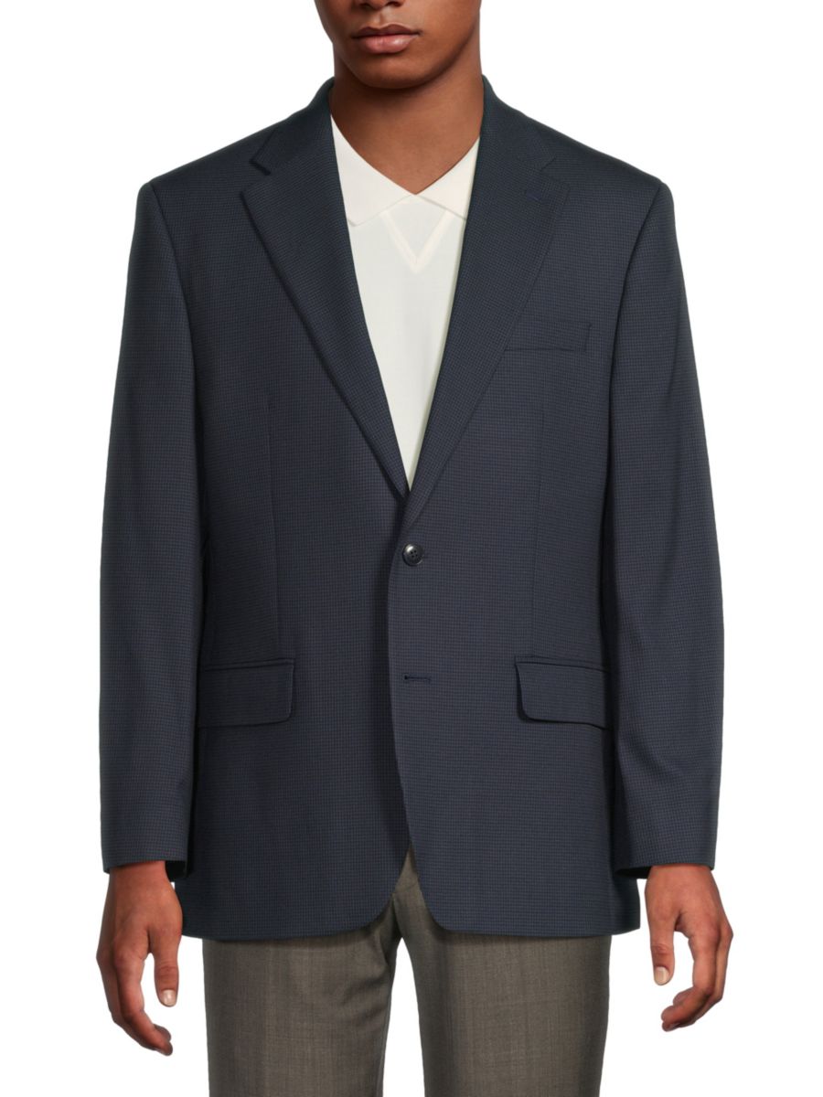 Спортивное пальто классического кроя в аккуратную клетку Michael Kors, темно-синий
Спортивное пальто классического кроя в аккуратную клетку Michael Kors, темно-синий