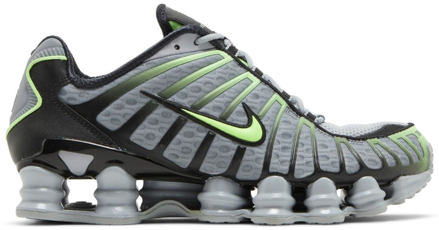 Кроссовки Nike Shox TL Wolf Grey Lime Blast
Кроссовки Nike Shox TL Wolf Grey Lime Blast