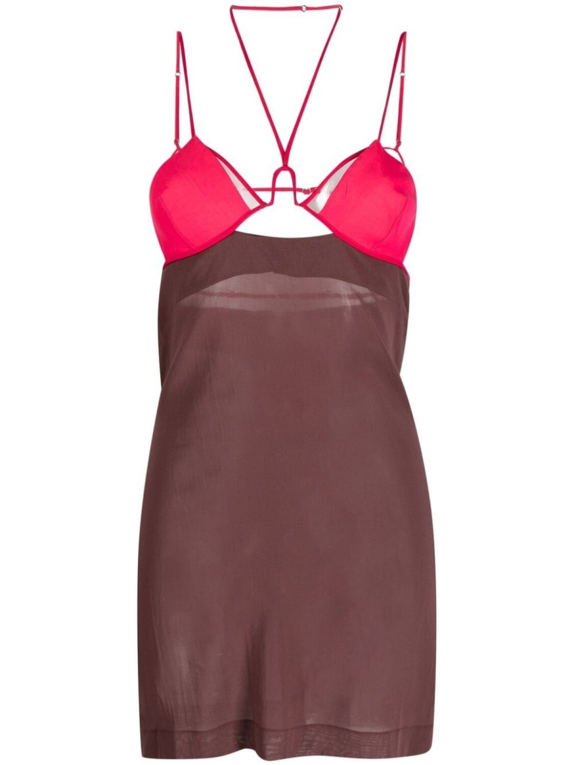 Nensi Dojaka платье мини с вырезами, коричневый
Nensi Dojaka платье мини с вырезами, коричневый