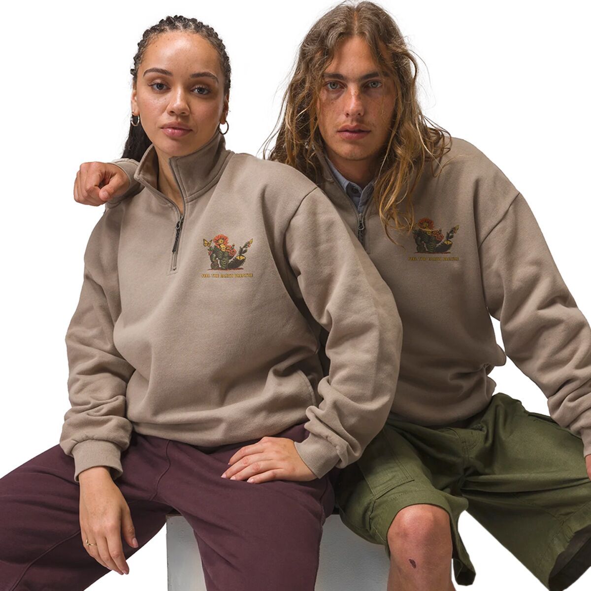 Флисовая толстовка с молнией на 1/4 Feel the earth breathe butterfly Parks Project, серый
Флисовая толстовка с молнией на 1/4 Feel the earth breathe butterfly Parks Project, серый