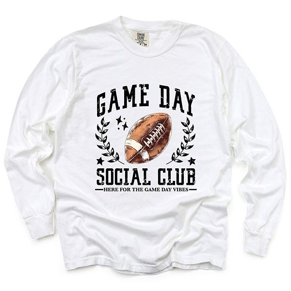 Футболка женская с длинным рукавом и принтом Football game day social club Simply Sage Market, White
Футболка женская с длинным рукавом и принтом Football game day social club Simply Sage Market, White