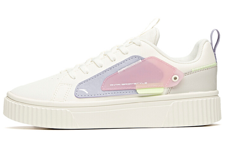 Кроссовки ANTA Skateboard Shoes Women's Low-Top Ivory White/Mulberry Purple/Plain Fuchsia
Кроссовки ANTA Skateboard Shoes Women's Low-Top Ivory White/Mulberry Purple/Plain Fuchsia