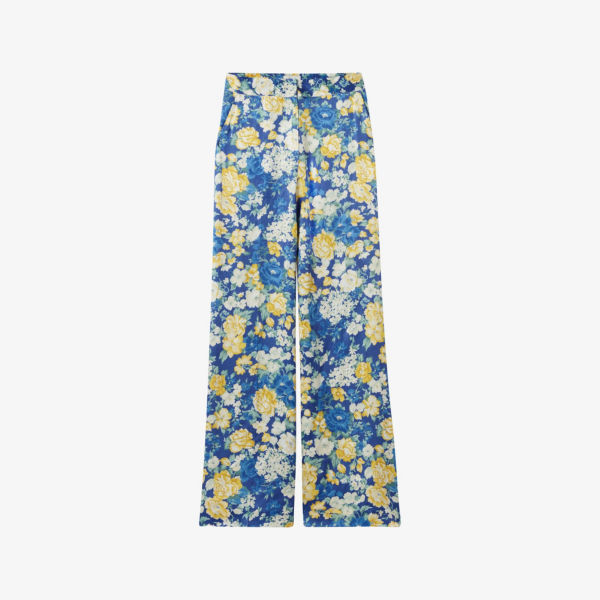 Брюки-клеш Claudie Pierlot с цветочным принтом, синий / желтый
Брюки-клеш Claudie Pierlot с цветочным принтом, синий / желтый