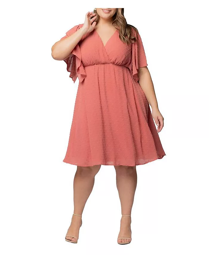 Платье Florence с расклешенными рукавами больших размеров Kiyonna, оранжевый
Платье Florence с расклешенными рукавами больших размеров Kiyonna, оранжевый