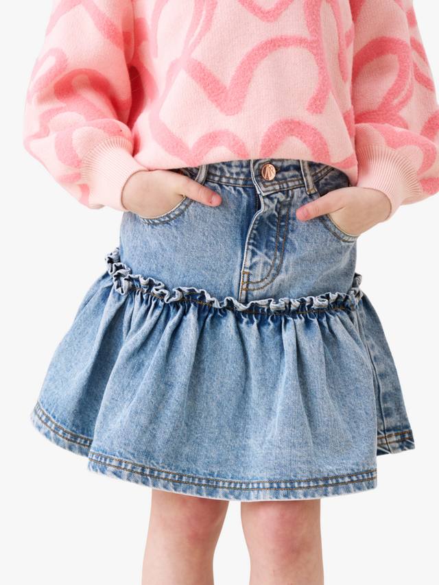 Детская джинсовая юбка с рюшами и сердечками Angel & Rocket
Детская джинсовая юбка с рюшами и сердечками Angel & Rocket