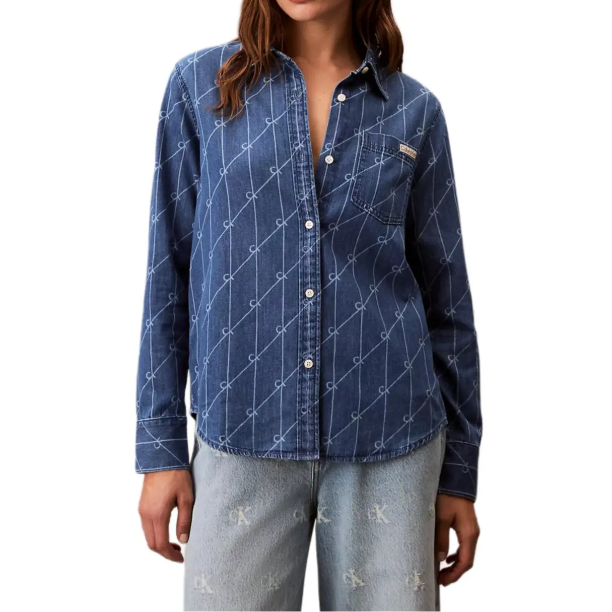 Calvin Klein Синяя женская блузка
Calvin Klein Синяя женская блузка