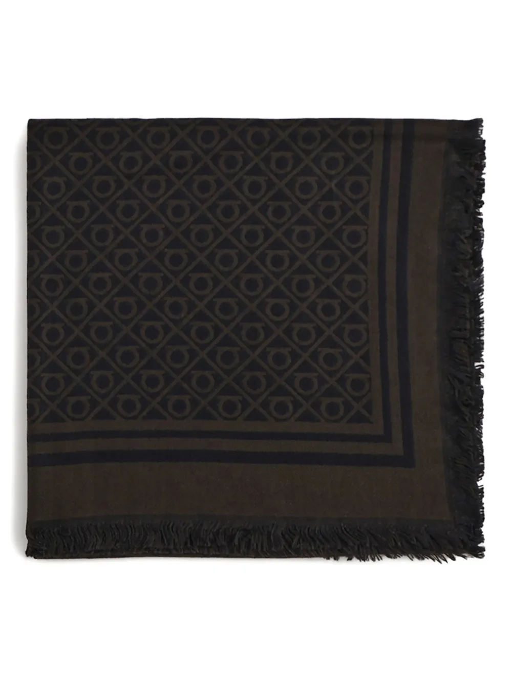 Шарф с монограммой и бахромой Ferragamo, синий
Шарф с монограммой и бахромой Ferragamo, синий