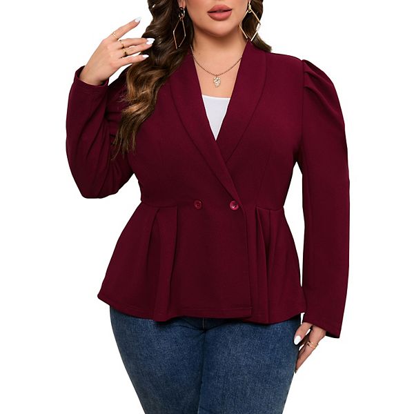 Женский блейзер plus size с длинным рукавом и шальным лацканом Maxxis Merch, Wine Red
Женский блейзер plus size с длинным рукавом и шальным лацканом Maxxis Merch, Wine Red