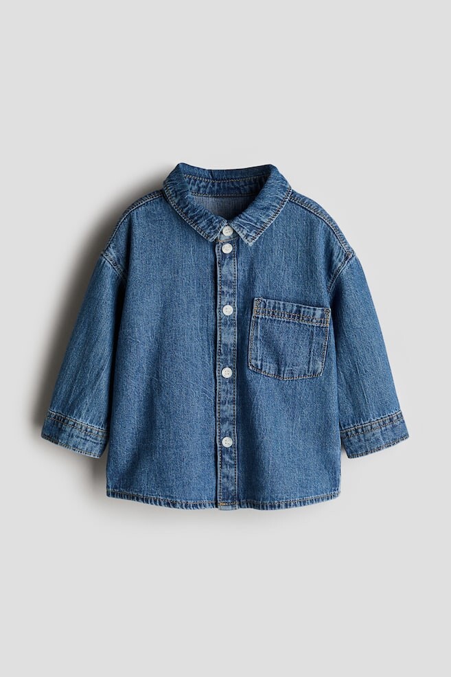 Джинсовая рубашка H&M, синий
Джинсовая рубашка H&M, синий