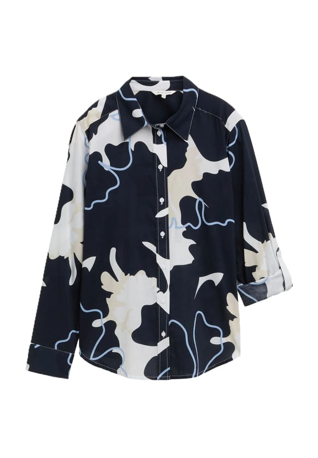 Блузка-Рубашка с отворотами на рукавах и разрезами по бокам Tom Tailor, цвет 37124 big floral
Блузка-Рубашка с отворотами на рукавах и разрезами по бокам Tom Tailor, цвет 37124 big floral