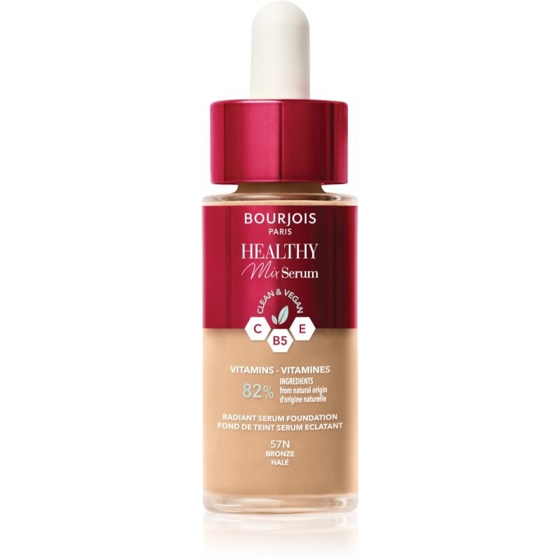 Bourjois, Тональная основа Healthy Mix Light, придающая естественный вид, оттенок 57n Bronze, 30 мл
Bourjois, Тональная основа Healthy Mix Light, придающая естественный вид, оттенок 57n Bronze, 30 мл