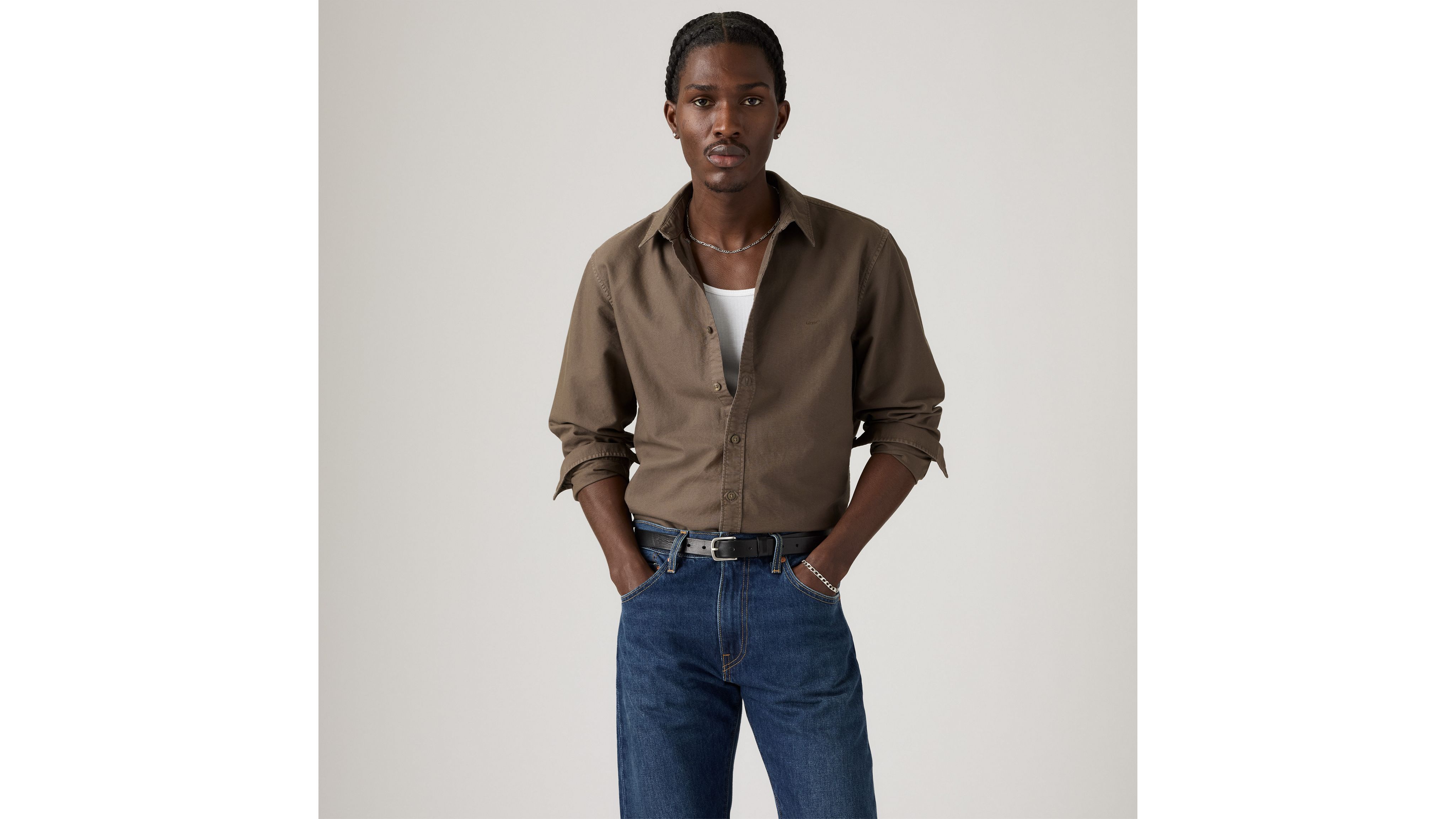 Аутентичная рубашка на пуговицах Levi's, Khaki Green Garment Dye - Brown
Аутентичная рубашка на пуговицах Levi's, Khaki Green Garment Dye - Brown